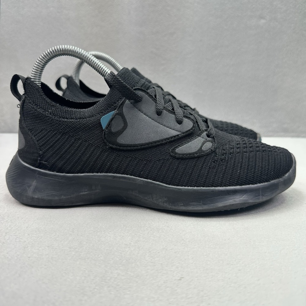 Vessi Everyday 2.0 Womens‎ Size 7 Shoes Black Waterproof Knit Lace-Up Sneakers